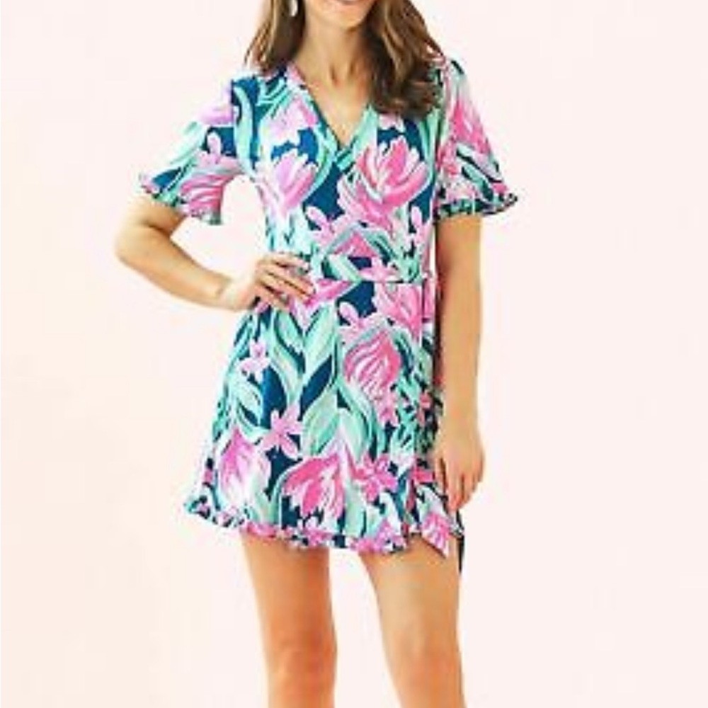 Liddy Faux Wrap Romper/Dress